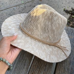 Cream, Tan Spring/Fall Hat. One Size.